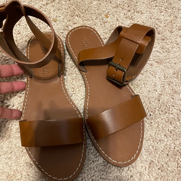 Brown Leather Sandals - Picture 1 of 2
